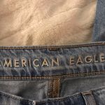 American Eagle  high waist wide leg distressed jean, never won excellent cond Photo 2
