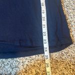 Banana Republic  Navy Blue V Neck Long Sleeve Ruffled Shoulder Top Women's Size S Photo 3