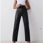 Aritzia  Wilfred Melina faux leather high rise straight black pant 00 Photo 1
