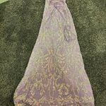 Blondie Nites Light Purple Sparkly Prom Dress Photo 4