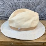 Rag and Bone  Neutral Straw Hat with Cotton Brim Photo 1