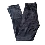 LIONESS Black Satin Pants Floral Jacquard XS Split Leg Photo 4