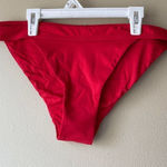 ANDIE  the Banded Cheeky Bottom in Cherry Red Size Large Photo 0