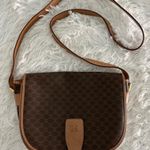 CELINE  Brown Macadam Crossbody Bag Handbag‎ Photo 0