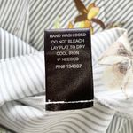 Lumière New  Floral Striped One Shoulder Long Sleeve Shirt Grey Multi Photo 15