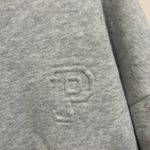 Parke Grey Embossed P Mock Neck Sweatshirt Gray Size M Photo 2