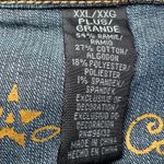 Arizona Jeans Arizona Jean Co Blue Jean Jacket Womens XXL Denim Floral Embroidery Boho Y2K Photo 4