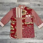 Boutique  Brand Women's Western Horse Print Button Front Top 3/4 Sleeve P35 Photo 0