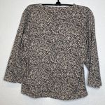 Eddie Bauer  Women’s 3/4 Sleeve Abstract Floral All Over Print V-Neck EUC Sz M Photo 3