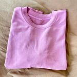 Lululemon NWOT Softstreme Perfectly Oversized Cropped Crew POCC Dahlia Mauve 6 Photo 2