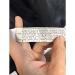 ZARA  Black Faux Leather Blazer Dress Puff Sleeve V Neck Double Breasted Sz M Photo 5