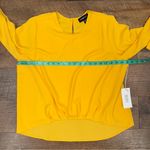 Fifteen Twenty NEW Blouson Crepe Top Mustard Blouse Photo 10