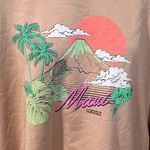 Social Scene Maui Hawaii Graphic Sweatshirt Size Juniors XL Tan Photo 3