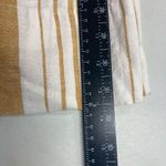 Rewind  Women’s Linen Blend‎ Tan & White Striped Pants Size Small Photo 5