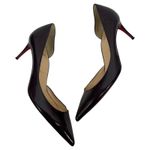 Christian Louboutin Iriza 70mm Half d'Orsay Pumps Dark Red Size 38.5 Photo 6