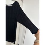 Pendleton Women’s Black Jamison Square Knit Pullover Sweater, Size XL Petite EUC Photo 3