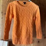 Only Mine Orange Crew Neck Cable Knit 2 Photo 0