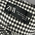 ZARA Black & White Gingham Plaid Skinny Pants S Photo 4