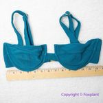 Aila Blue NEW Free People Cuba bikini Top - Teal Rib, size M Photo 8
