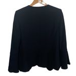 Catherine Malandrino Catherine by black flutter bell sleeve open blazer size 10 Photo 2