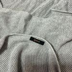 Quince Knit Poncho Top Gray V Neck Open Weave One Size Casual Layering Photo 2