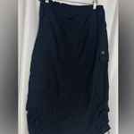 Aeropostale  Parachute Cargo Y2K Maxi Black Skirt Drawstring Hem XS NWT Photo 0