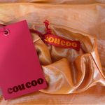 COUCOO SAA Orange High Neck Sleeveless Bodysuit Shiny Shapewear Sexy Size Small Photo 8