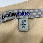 Bailey blue Cream Sleeveless Laser Cut Lace Overlay Fully Lined Dress XL Cream Photo 2