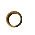 Steel Time Stainless Steel Gold Tone Ring Size 8 Photo 7