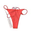 Meshki  Swim Orange Carly Brazilian Swim Bottom Size Small Photo 5