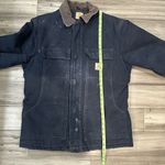 Carhartt  quilt lined navy blue winter coat jacket size xl paint splattered Photo 5