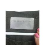 Modern Citizen Carmen Tie-Front Ribbed Dress Willow Green XL Photo 4