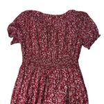 Chic Soul Dress Women’s 1XL Red White Floral Button Front Midi Dress High Low Photo 6