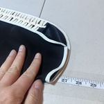 Parker Women's Silk Criss Cross Elastic Waist Pull-On Pants Black White Sz Small Photo 3