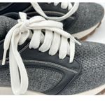 Brunello Cucinelli  Dark Gray Runners w/monili and leather detail Size 35 Photo 3