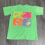 Vintage 1980’s Sasson Fish Print Neon T Photo 0