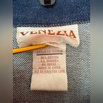 Venezia Vintage NWOT Plus Dark Denim Jean Button Up Jacket Size 2X Blue Photo 8