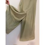 Club Monaco  4 Midi Length Wide Leg Green Jumpsuit Pistachio EUC Linen Cotton Photo 6