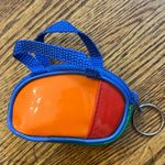 Vintage Primary Colors Clear Red Yellow Blue Mini Backpack Keyring 1980s Photo 0