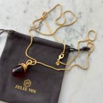 NWOT Julie Vos Gold and Red Pendant Necklace Photo 1