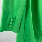 Kerrently the Drop green silky long blazer tie casual office holiday colorful Size L Photo 2
