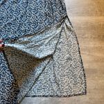 Natural Life  Patti Dainty Floral Side Slit Sleeveless Maxi Dress Size L Blue Red Photo 5