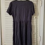 Fat Face Size 6 Grayish V Neck Short Sleeve Dress Blue Photo 1