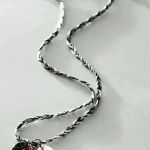 Free People NEW Ride Along Braided Strand Necklace by in Black Photo 0