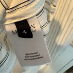 Mayson the Label white & black striped pants & collared button down top | size 4 Photo 9