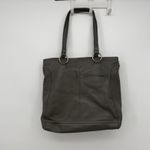 The Sak Gray Leather Shoulder Bag Tote Classic Purse Photo 8