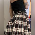 Dolls Kill Current Mood Plaid Black, Red & White Skirt w/ Ring Detail Size Small Black Photo 6