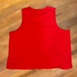 Old Navy Women's XXL Everywear Red Sleeveless Tank Top Shirt Flag States USA Photo 1