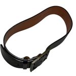 Hache Embellished Leather Belt Women’s Size 90/105 Thick Western Style Brown Photo 6