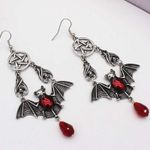 Vampire Gothic Earrings Photo 2